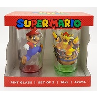 Super Mario Pint Glass Set of 2