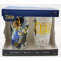 Zelda 'Breath of the Wild' Pint Glass Set of 2