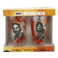 The Walking Dead Pint Glass Set of 2
