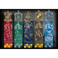 Harry Potter House Crest Bookmark Set