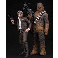 Han Solo & Chewbacca The Force Awakens 1/10 Scale Figure 2 Pk